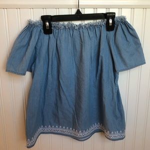 Abercrombie girls off the shoulder shirt!